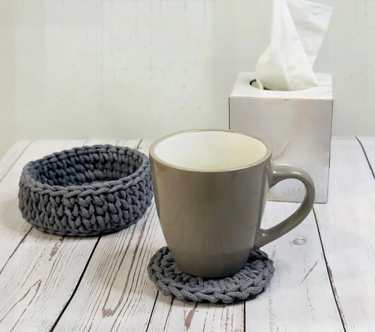 Coasters and Basket Set (4)